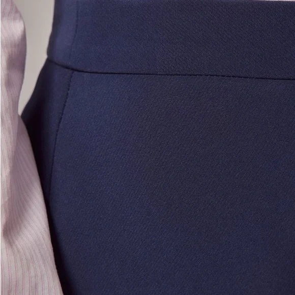 Pencil Elegant Navy Blue Women's Skirt Work Professional sz 4 perfect condition - Picture 4 of 9